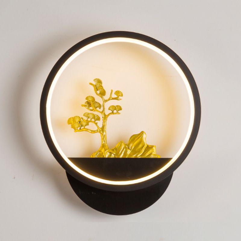 Contemporáneo Simple Metal Wall LED 1 Luz de pared de luz para sala de estar