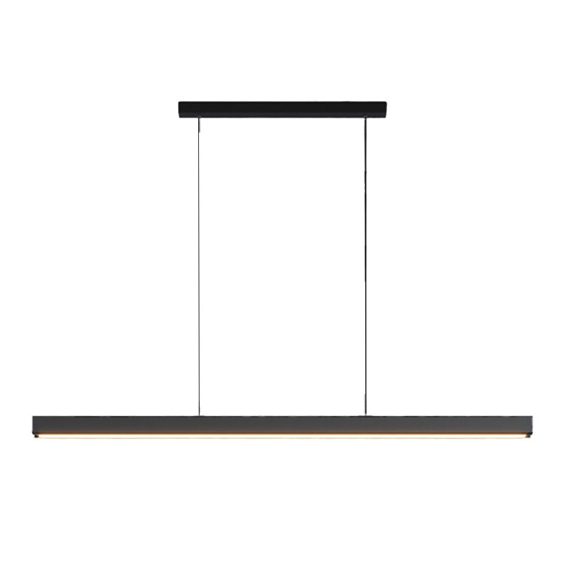 Linear Pendant Chandelier Contemporary Metal 1 Light Island Pendant
