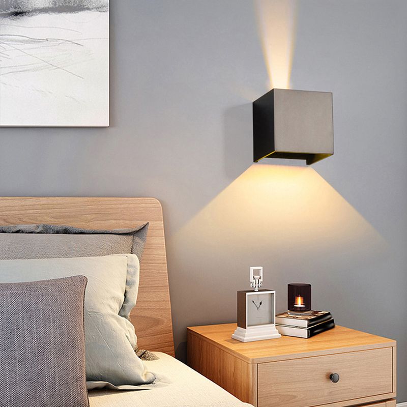 Metal Geometric Wall Light Sconces Minimalism 1 Light Wall Mounted Lamp