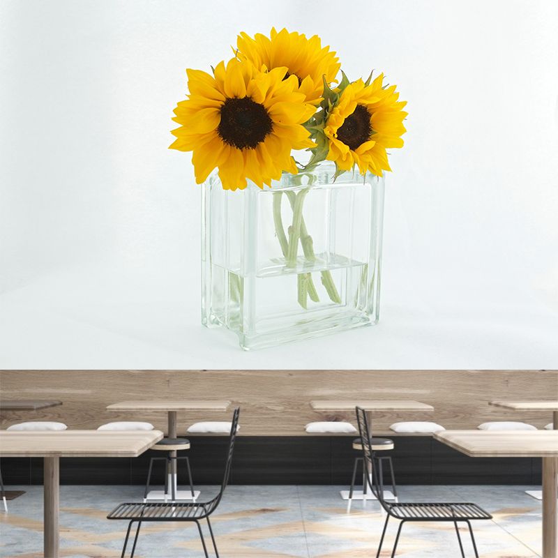 Customized Packed Flowers Mural Decal Environmental Wallpaper for Living Room Wall Art