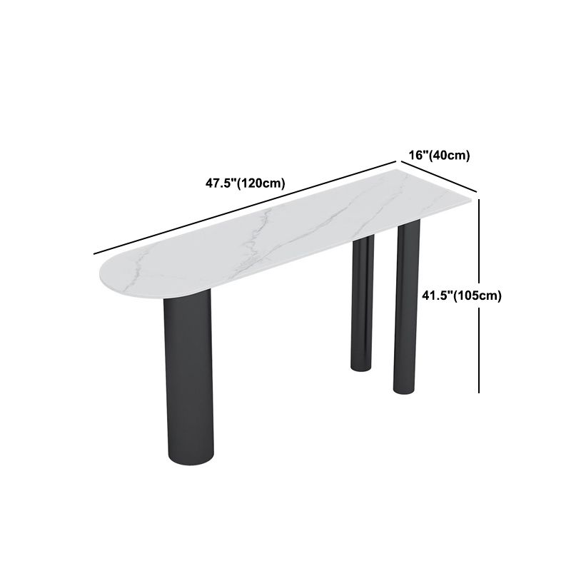 Modern 1/3 Pieces Bar Table Set Stone Counter Table with High Stools