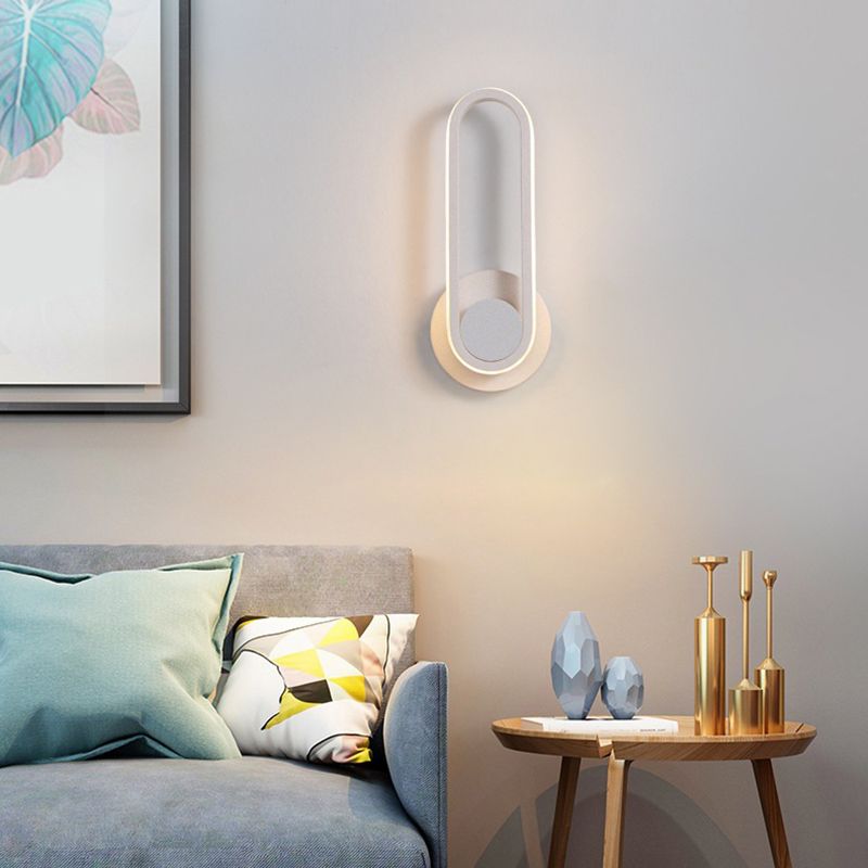 1 Light Geometric Wall Mount Light Fixture Modern Metal Wall Mounted Lights