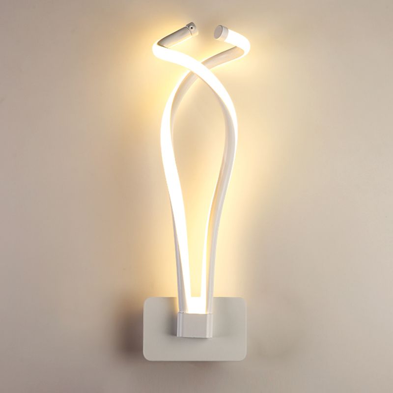 Contemporary Style Metal Wall Light Linear LED Wall Sconce for Living Room