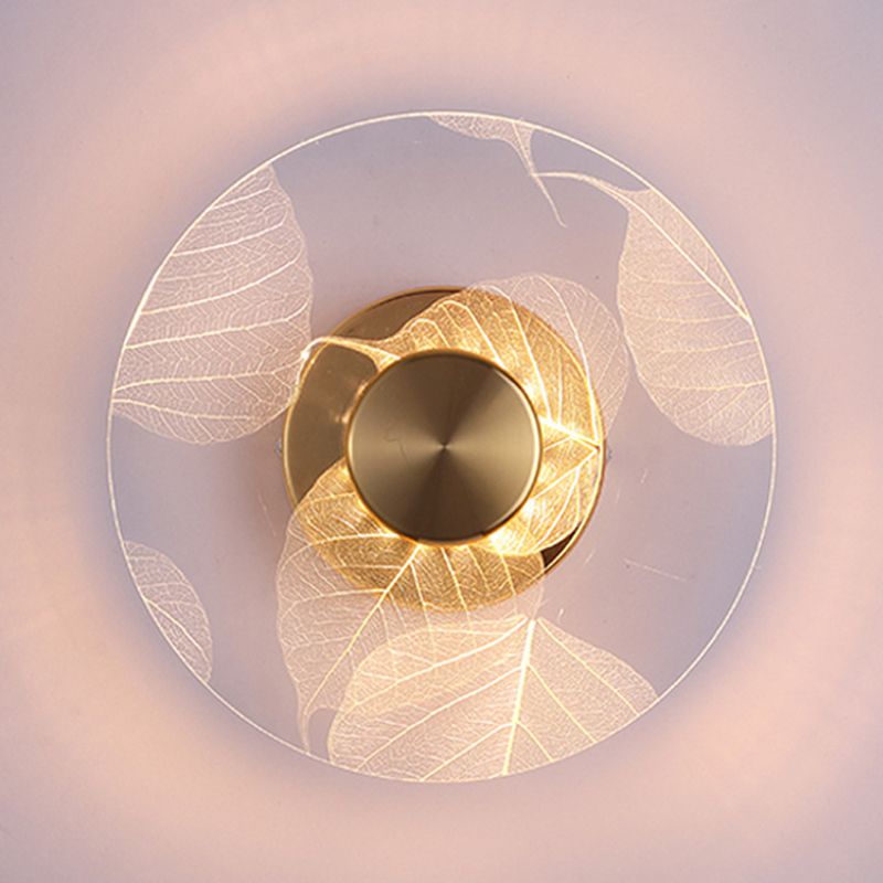 Simple Wall Lighting Fixture Circle Wall Light Sconce for Bedroom