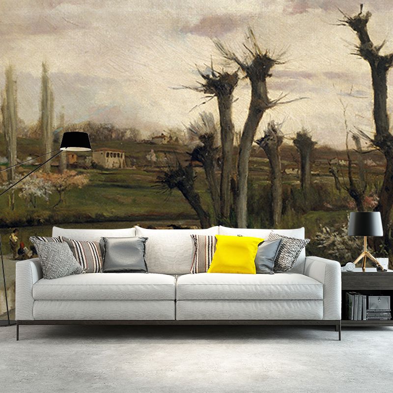 Art Painting Horizontal Illustration Mural Decorative Eco-friendly for Room