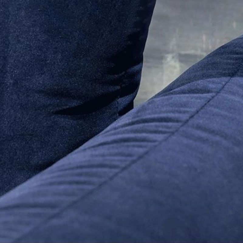 Modern Standard Blue Sofa Cushions Pillow Top Arm Settee for Living Room