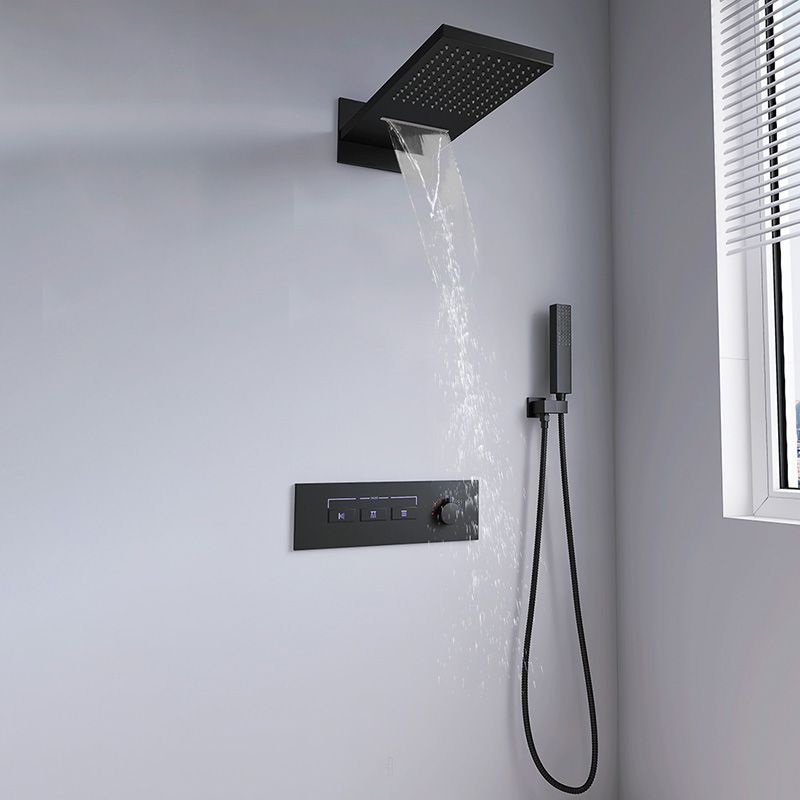 Modern Shower Set Adjustable Shower Head Wall Mounted Shower System