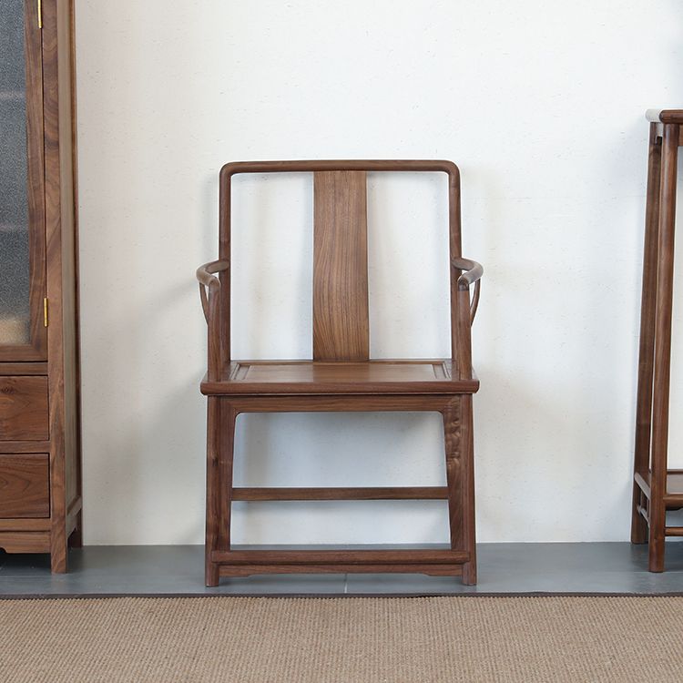 Modern Kitchen Dining Chair Solid Wood Open Back Dining Chair