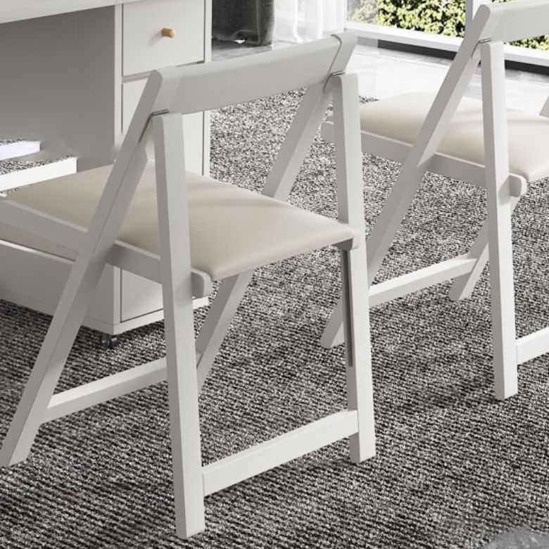 3/5/7 Pieces Modern White Wooden Rectangle Folding Dining Set for Home