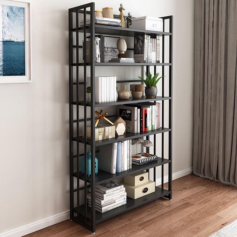 Metal Bookcase Modern Etagere Bookshelf with Open Back 70" H X 19.7" W
