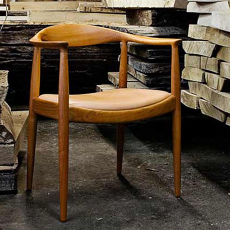 Wood Side Dining Arm Chairs Contemporary Open Back Dining Side Chairs