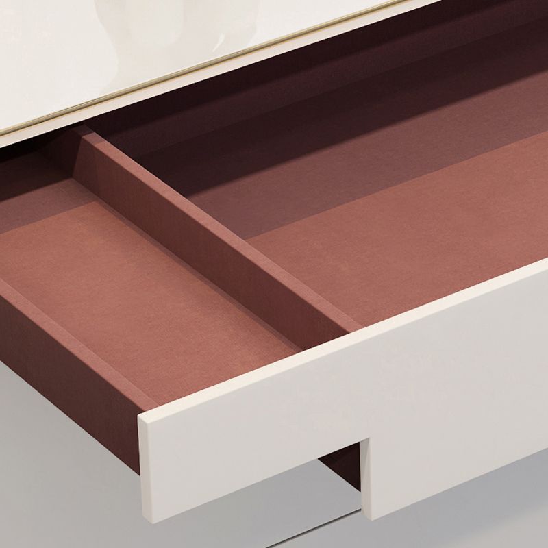 Glam Wood Horizontal Storage Chest with 8 Drawers for Bedroom