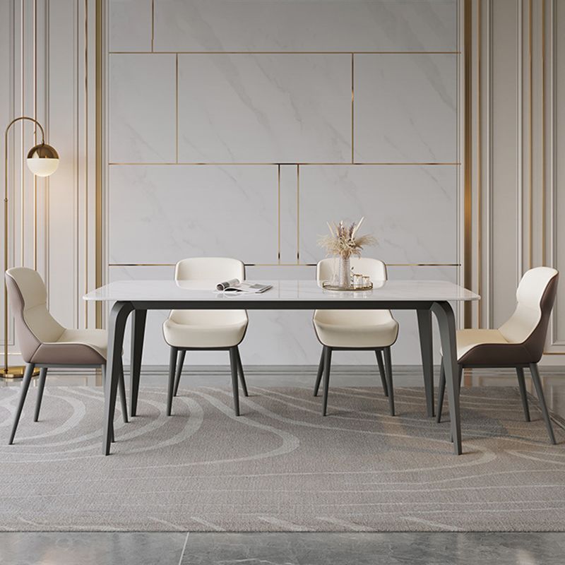 Rectangle Sintered Stone Dining Table Modern Dining Table for Kitchen