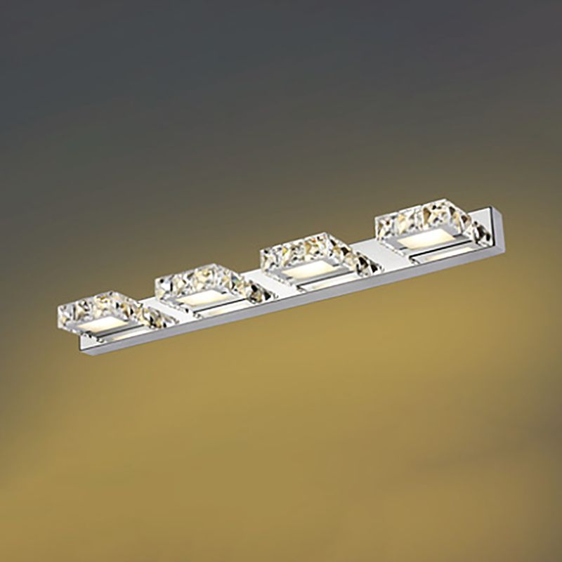 Modern Crystal Makeup Mirror Light Simple LED Mirror Lamp Fixture for Bathroom