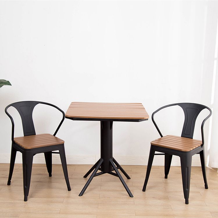 Modern Round Dining Set 1/2/5/7 Pieces Reclaimed Wood Dining Table Set for Outdoor