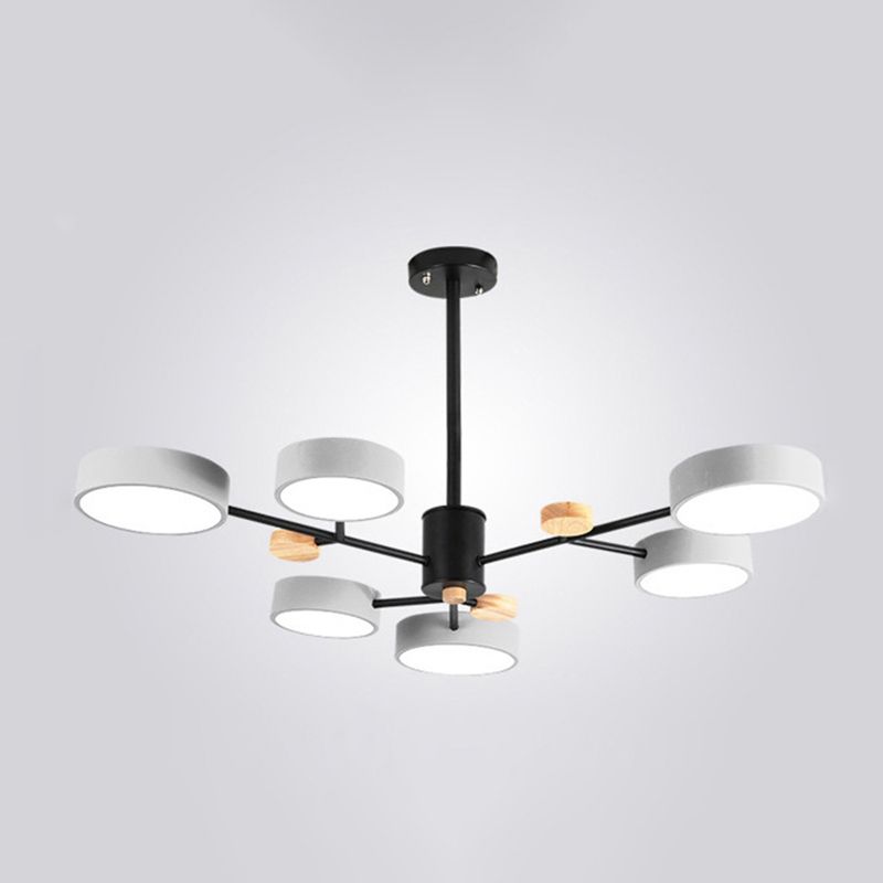 3 marcia Dimming legno+lampada lampadina di ferro con tonalità acrilica moderna semplicità LED LED Light per sala da pranzo