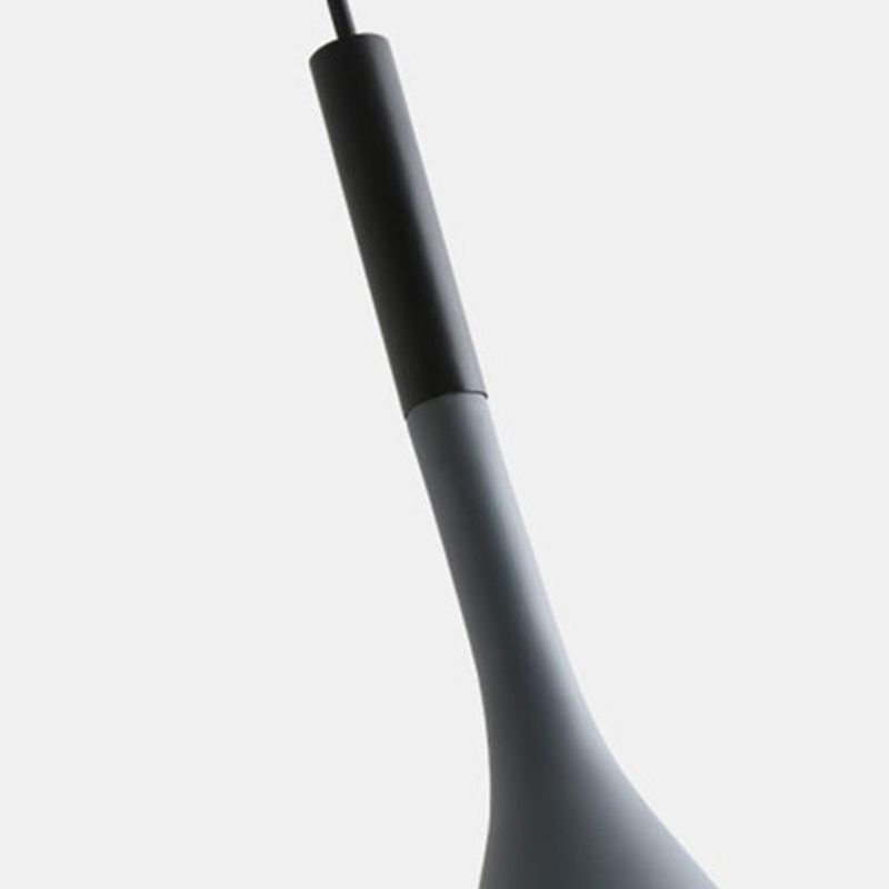 Aluminium Tapered Pendant Light in Modern Creative Style Wrought Iron Hanging Lamp for Bedroom