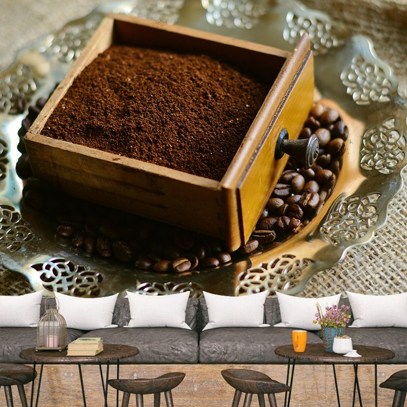 Simplicity Coffee Beans Mural Decorative Environmental Wallpaper for Decoration