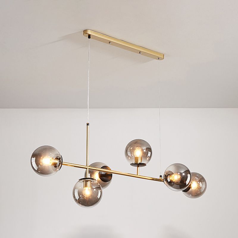 Modern Dining Pendant Lamp Dining Room Glass Shade Hanging Light Fixture