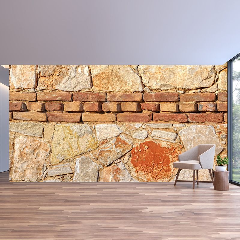 Vivid Industrial Stone Wall Mural Mildew Resistant Decorative Wall Art