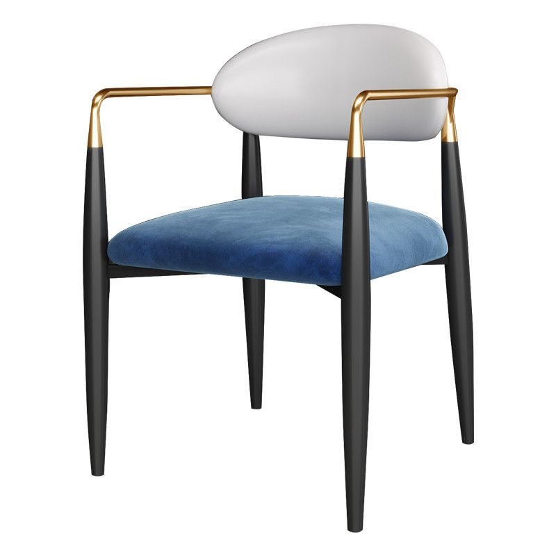 Metal de la cocina del estilo moderno que cena la parte posterior abierta de la silla que cena la silla lateral del brazo