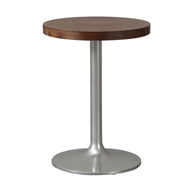 Industrial Dining Room Table Pine Solid Wood Table with Metal Base for Home Kitchen Dinner