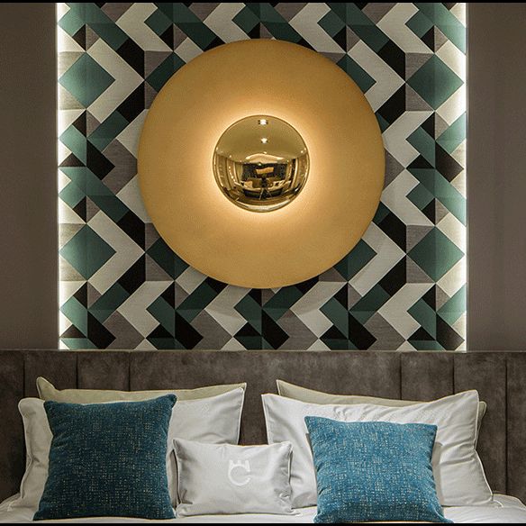 Circular Wall Light Sconces Nordic Minimalist Style Metal Sconces