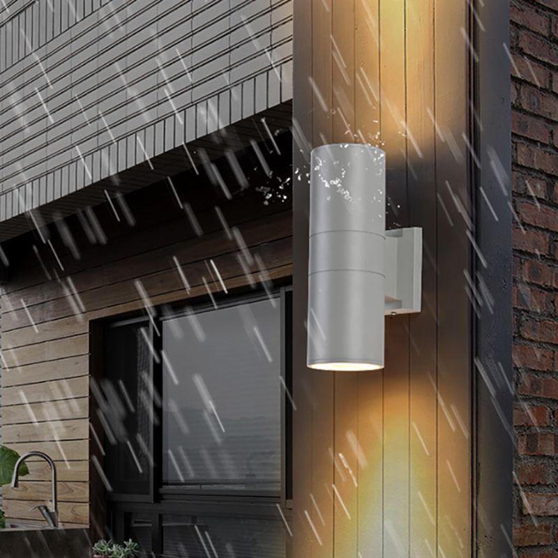 2 Lights Tube Wall Lights Modern Style Metal Wall Mounted Lamps