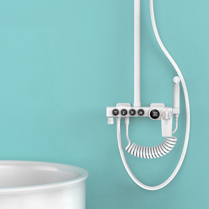 Modern Shower System Wall Mounted Spot Resist Round Shower System with Hand Shower