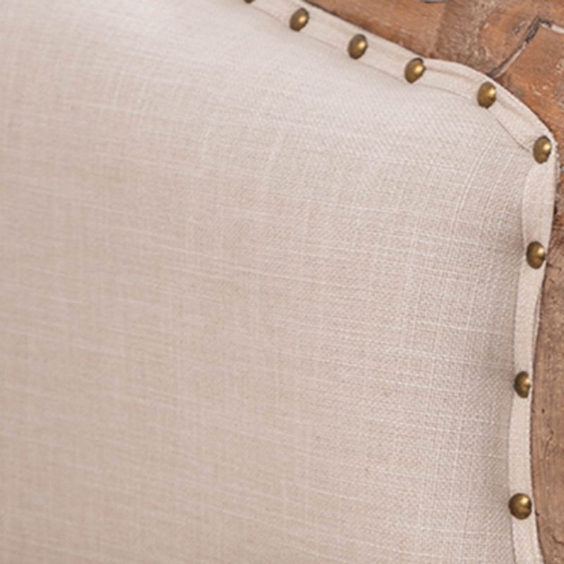 Wood French Country Dining Arm Chair with Color Cushion Parsons Chair for Home
