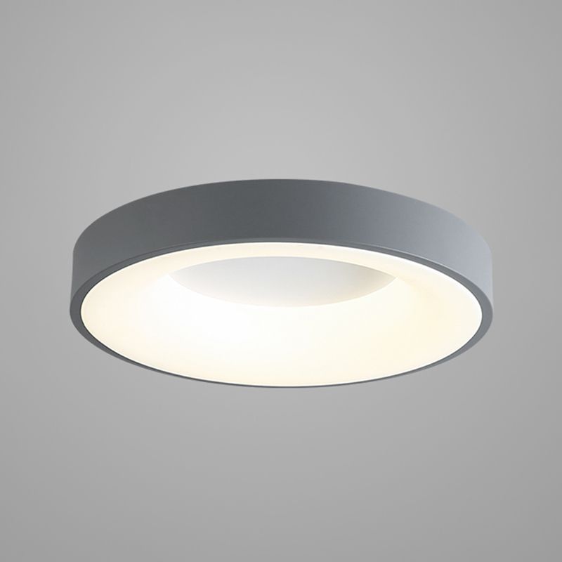 Modern Round LED Ceiling Light Acrylic Shade Flush Mount Light for Living Room