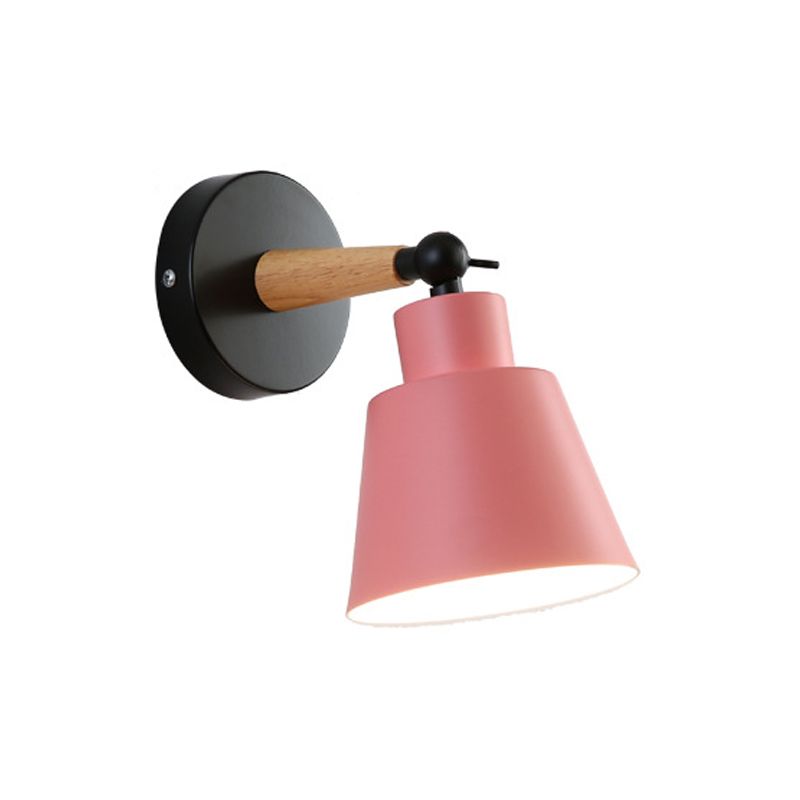 Iluminación geométrica de pared de pared estilo moderno metal 1 luz de pared de pared ligera