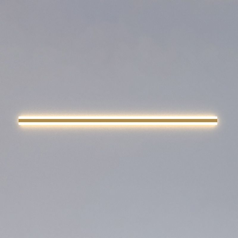 Forma lineal Luz de pared de metal Estilo moderno 1 Luz de montaje de pared de luz en oro