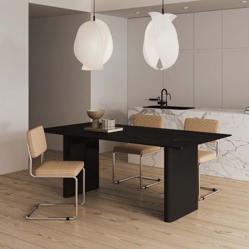 Modern Style Dining Sintered Stone Table Dining Rectangle Table for Home Use