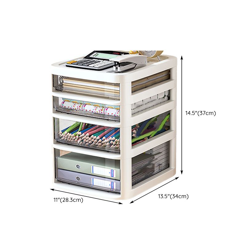 Modern Plastic File Cabinet Drawers Storage Filing Cabinet for Office