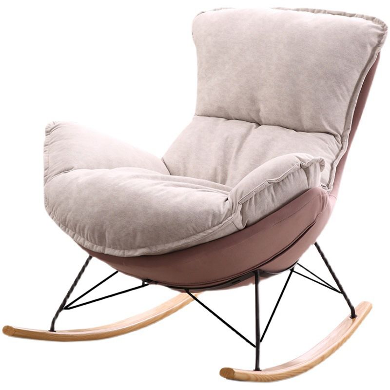 Indoor Single Rocking Chair Modern Style Lazy Rocking Chair for Bedroom