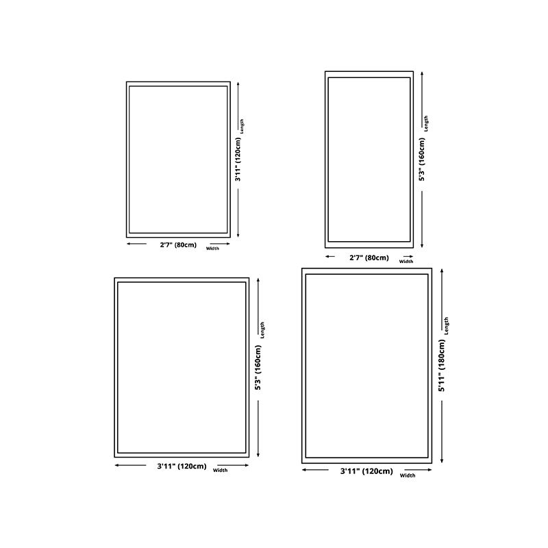 Funky Area Carpet Simple Abstract Print Rug Polyester Stain Resistant Carpet