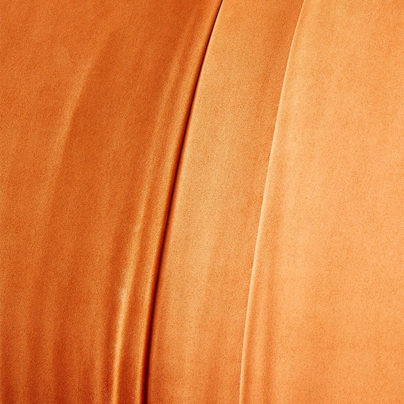 Swivel Parsons Chair with Round Metal Base and Fixed Back for Living Room