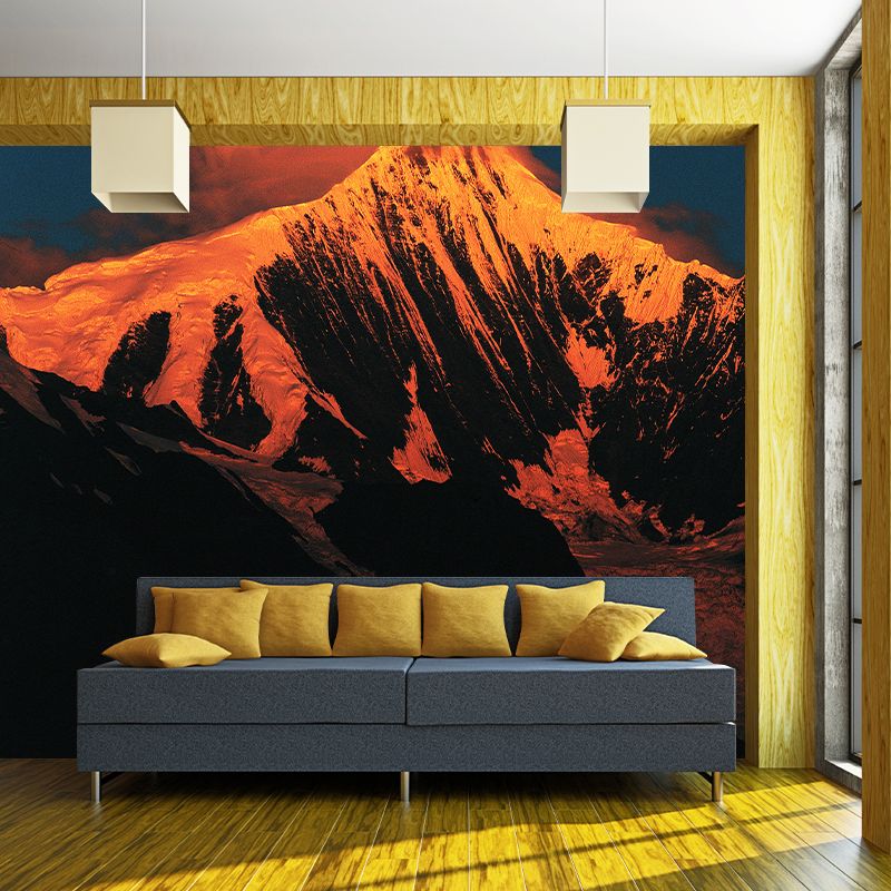 Photography Wall Mural Wallpaper Mountain Range Sitting Room Wall Mural