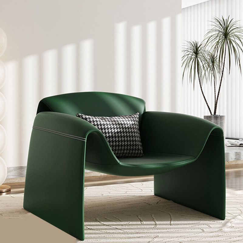 37.4" Wide Faux Leather Armchair Arms Included Chair for Living Room