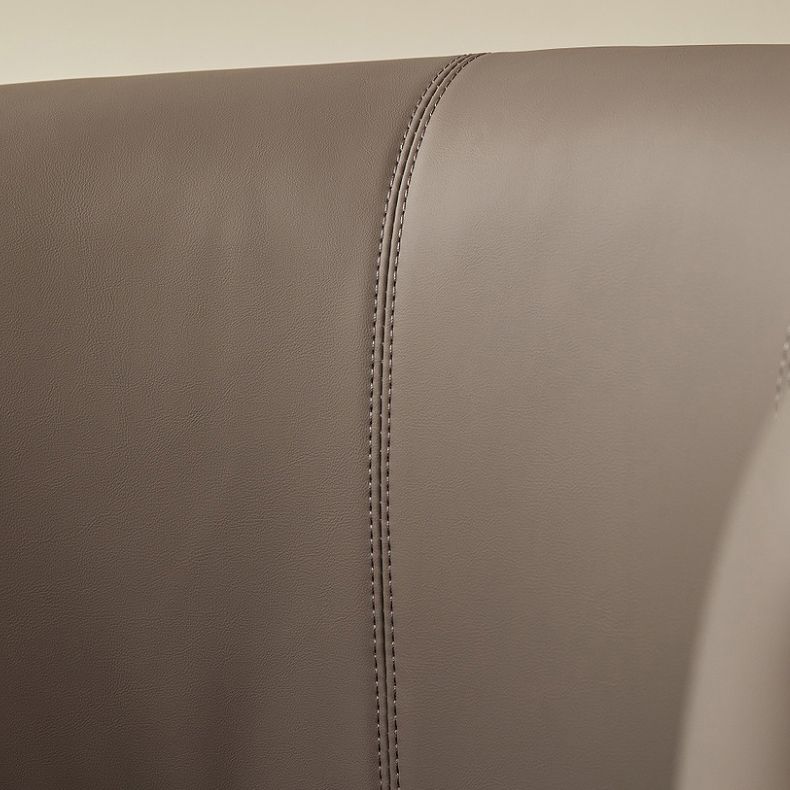 Modern Style Dining Chair Leather Wooden Base Arm Chair for Home Use