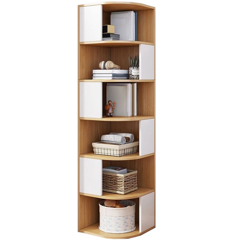 Urban Bookcase Engineered Wood Closed Back Shelf Bookcase for Living Room