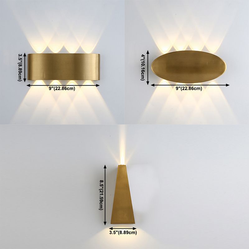 Moderner Stil Aluminium Wandleuchte geometrische LED -Wandleuchten für Schlafzimmer