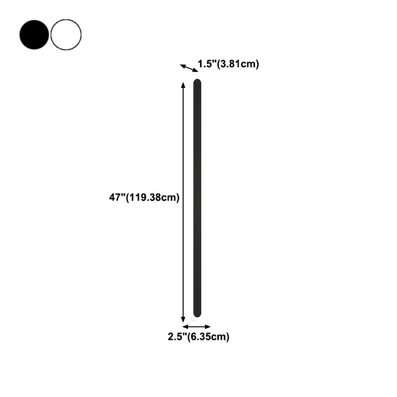 Linear Shape Metal Wall Mount Lighting Modern Style 1-Light Wall Mounted Light Fixtures