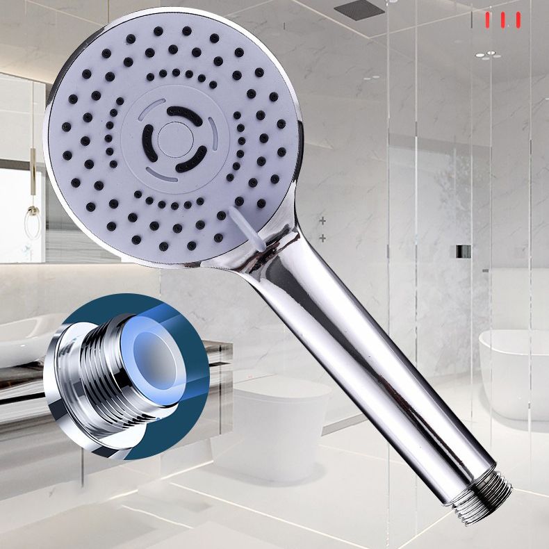 Modern Plastic Shower Head Round Handheld Shower Head with Adjustable Water Flow