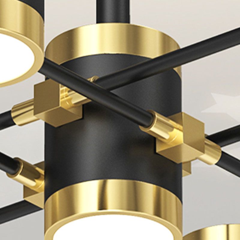 Nordic Light Luxus Einfacher moderner Stil LED -Anhänger Kronleuchter Licht für Wohnzimmer