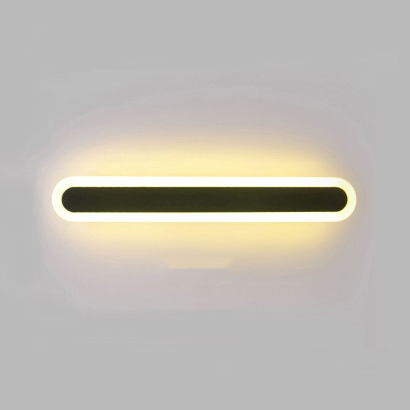 Metal Linear Shape Wall Light Modern 1-Light Wall Mount Fixtures