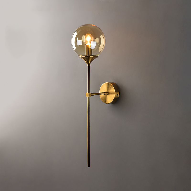 Luz de pared de vidrio de estilo moderno Diseño de luz creativa de luz creativa para dormitorio