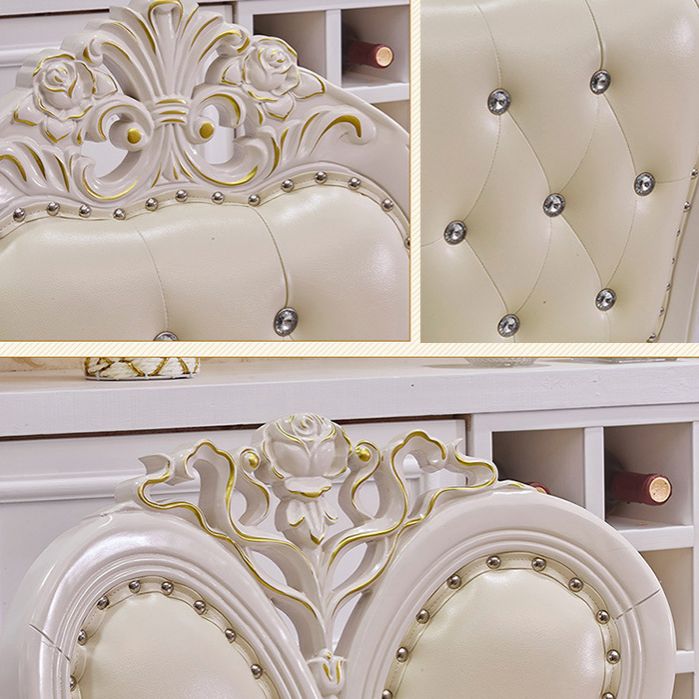 Victoria Style Rectangle Table Set 1/2/5 Pieces Dining Set for Home