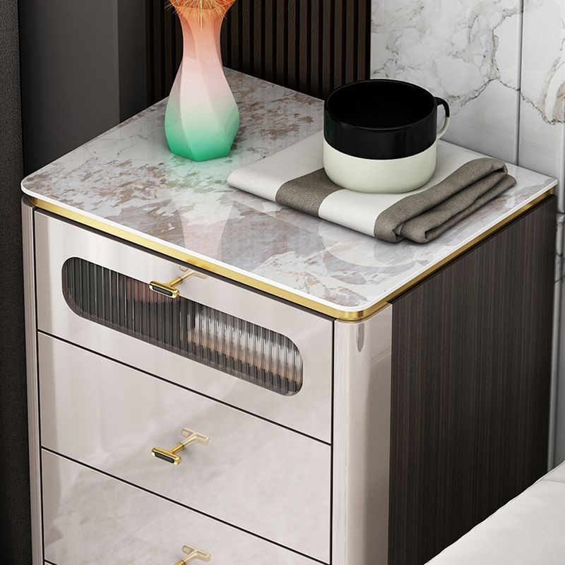 15.6-inch Width Glam Storage Chest Dresser Manufactured Wood Dresser